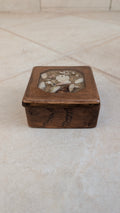 Wooden Collection Box (Assorted Shells in Resin)