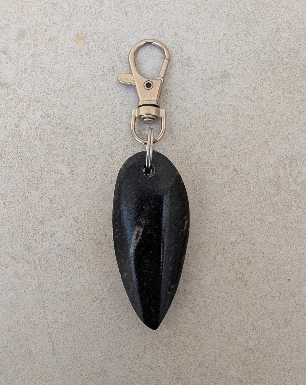 Porte-clés fossile d'Orthoceras